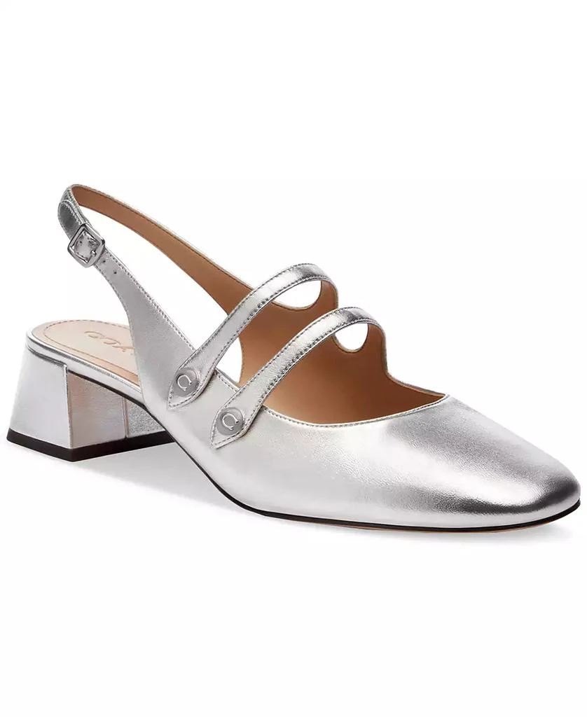 Coach Winley Patent Leather Mary Janes Slingback Pumps 1