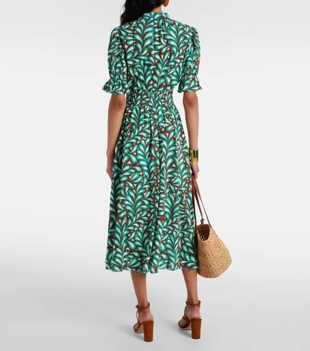 Diane von Furstenberg Erica printed cotton midi dress 3