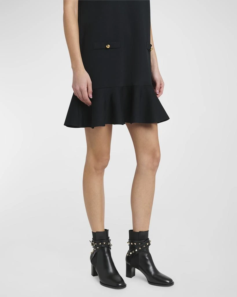 Valentino Rockstud Leather Buckle Ankle Booties 2