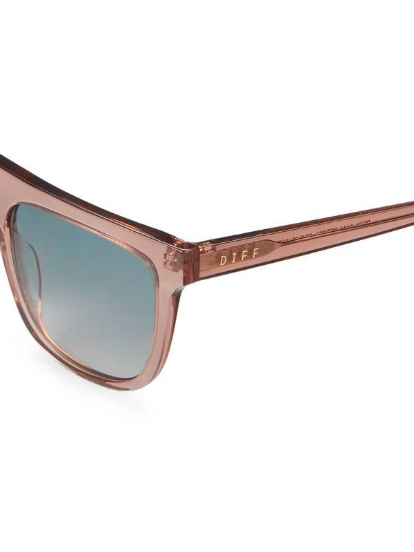 DIFF Eyewear 55MM Rectangle Sunglasses 3