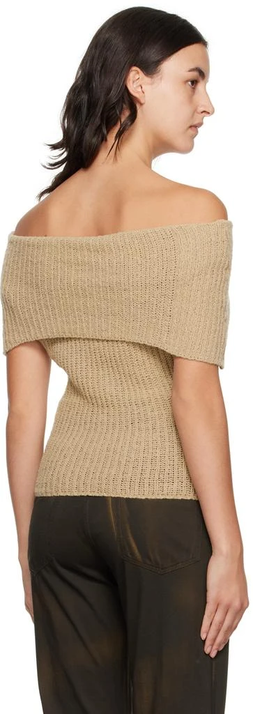 Gimaguas Beige Fuzzy Sweater 3