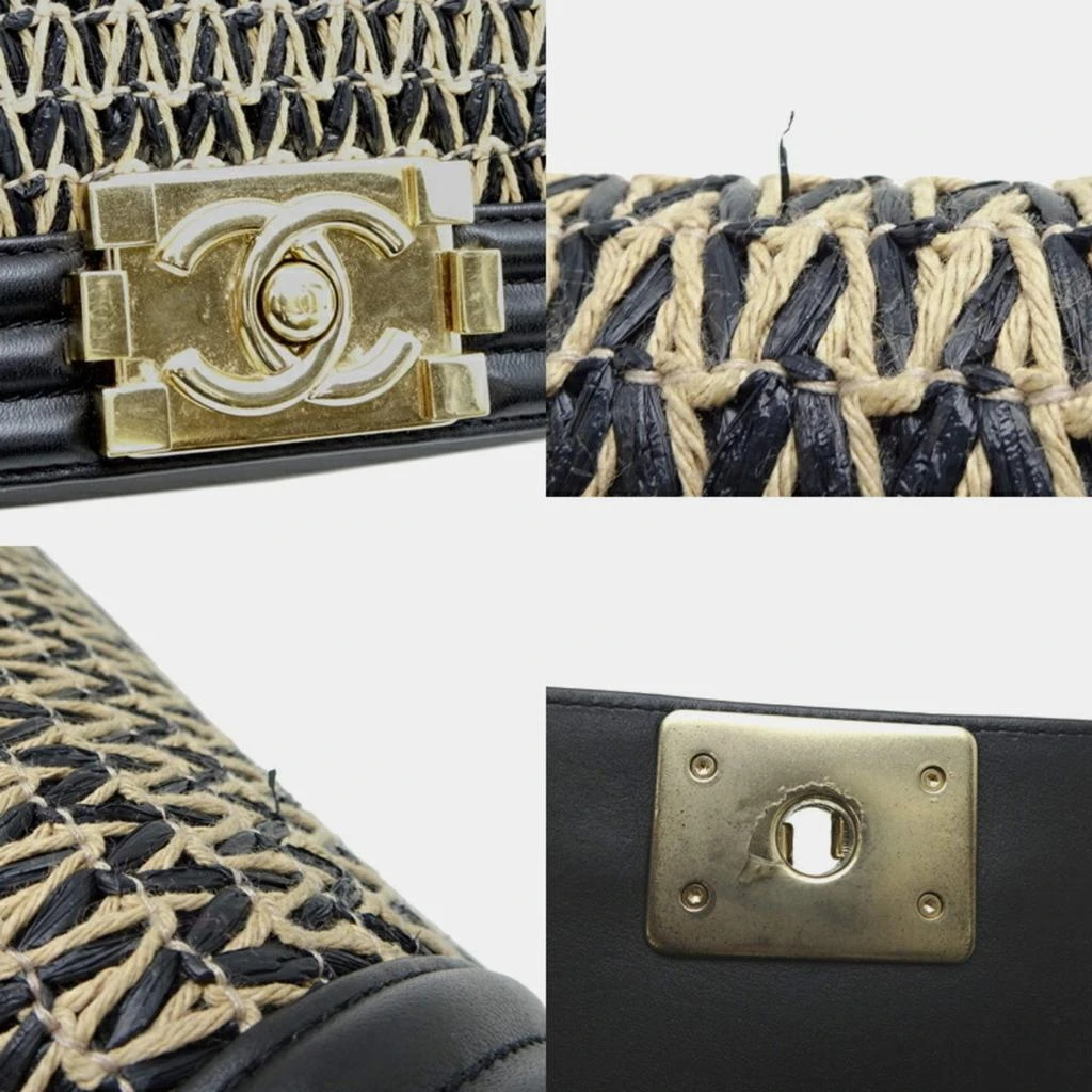 Chanel Chanel Black Lambskin Leather Boy Shoulder Bag 8