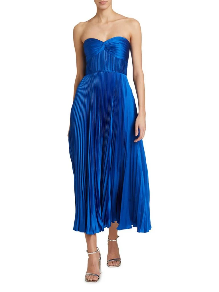 AMUR Pleated Strapless Belle Dress 2