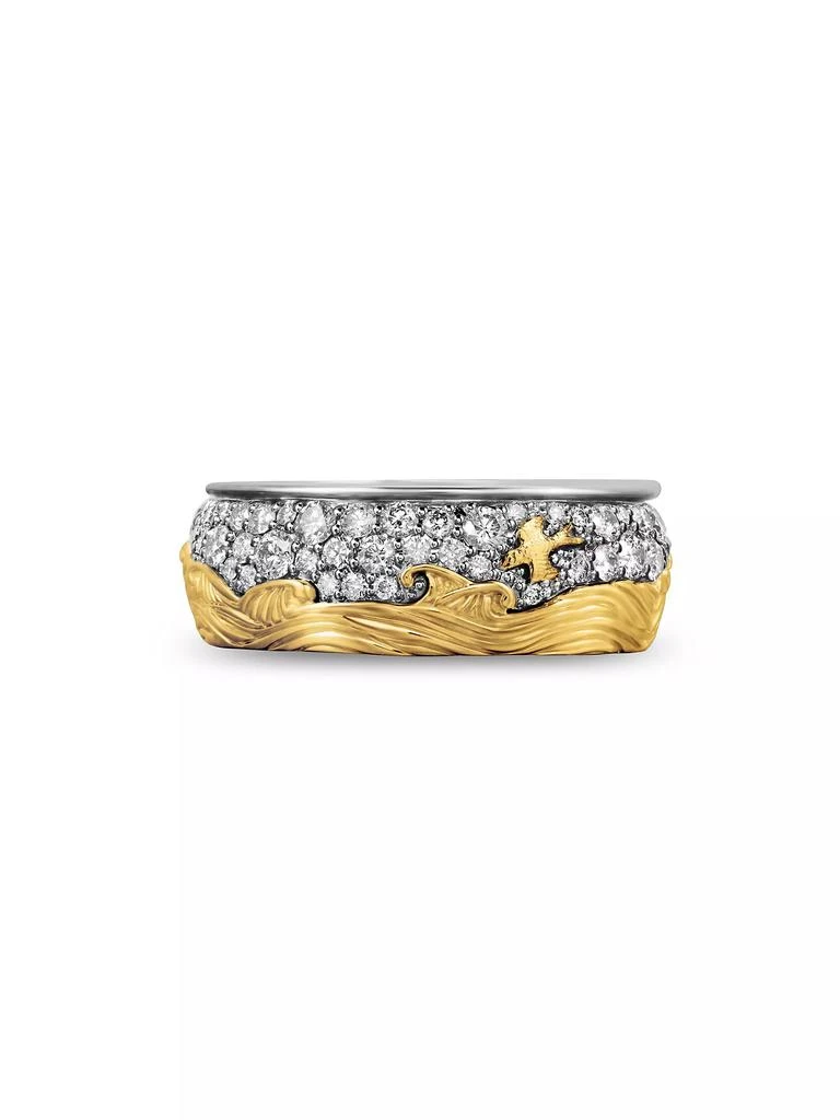 David Yurman Waves Band Ring in Sterling Silver 3