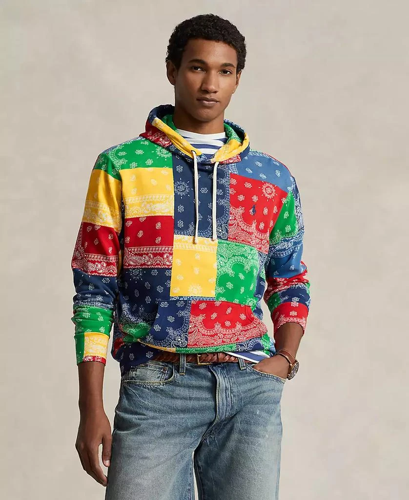Ralph Lauren Men's Patchwork-Print Spa Terry Hoodie 1