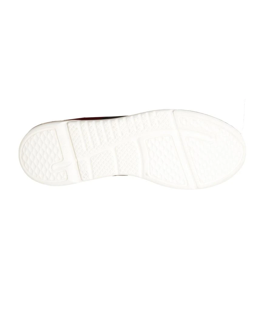 Karl Lagerfeld Paris SUEDE/NYLON SNEAKER ON WHITE SOL BURGUNDY 5