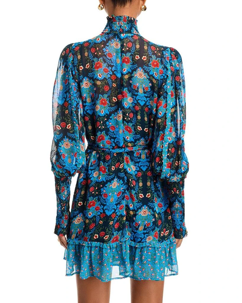 Farm Rio Arabesque Floral Pleated Dress 4