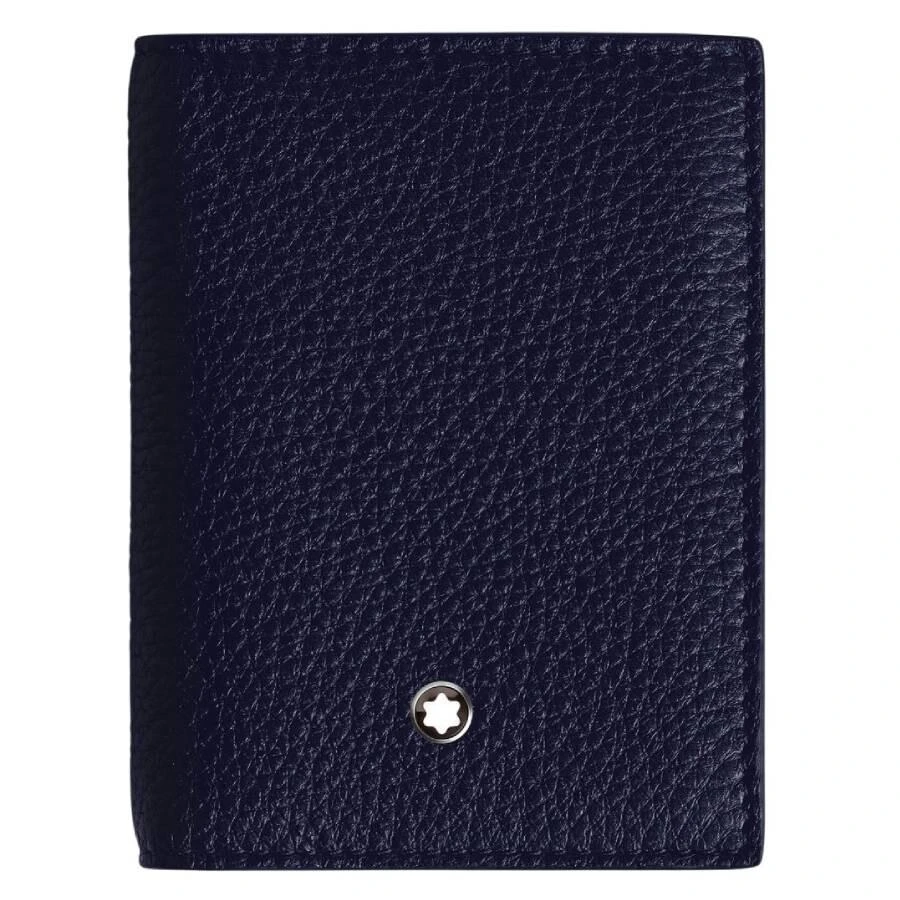 MontBlanc Midnight Blue Grain Leather Card Holder