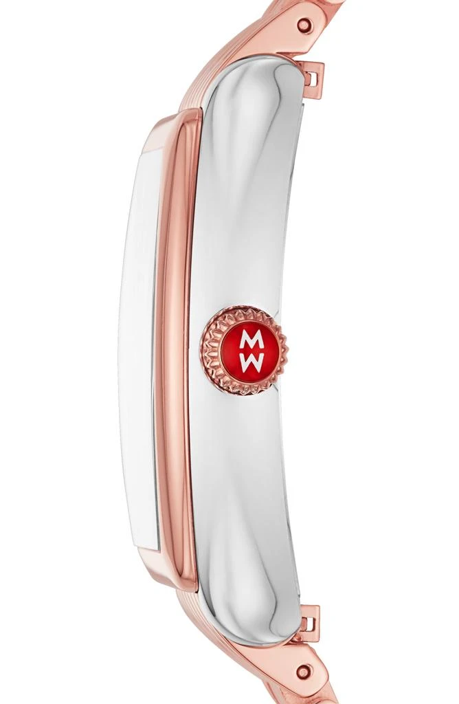 Michele Relevé Two-Tone Diamond Dial Watch Head & Interchangeable Bracelet, 31mm x 32mm 3