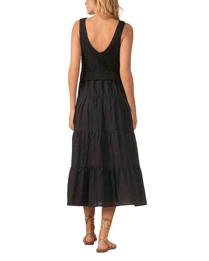 Elan Mixed Media Midi Dress 2