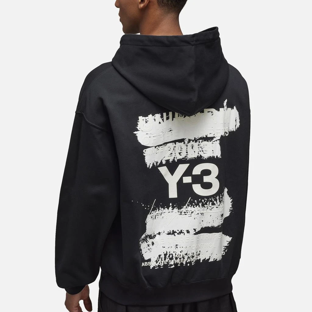 Y-3 GFX Back Logo Cotton-Blend Jersey Hoodie 3