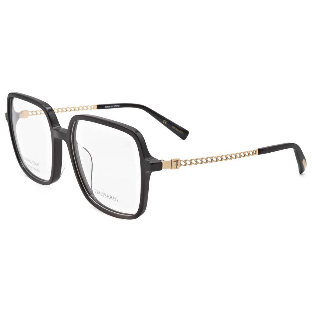 TRUSSARDI Trussardi Men's Black Rectangular Opticals