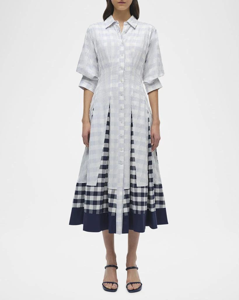 SIMKHAI Jazz Pintuck Midi Dress 2
