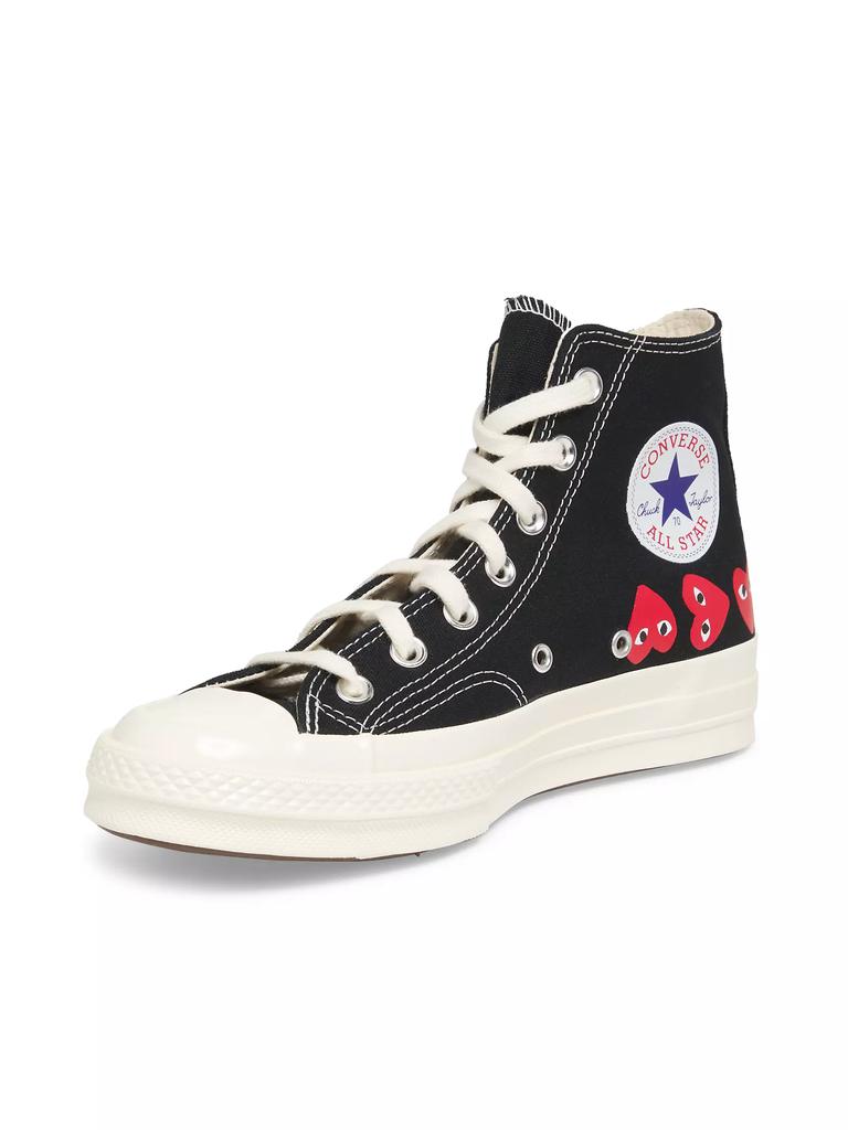 black cdg high tops