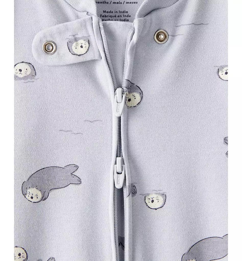 Carter's Baby Boys or Baby Girls Otter Print Long-Sleeve Sleep and Play Pajama
