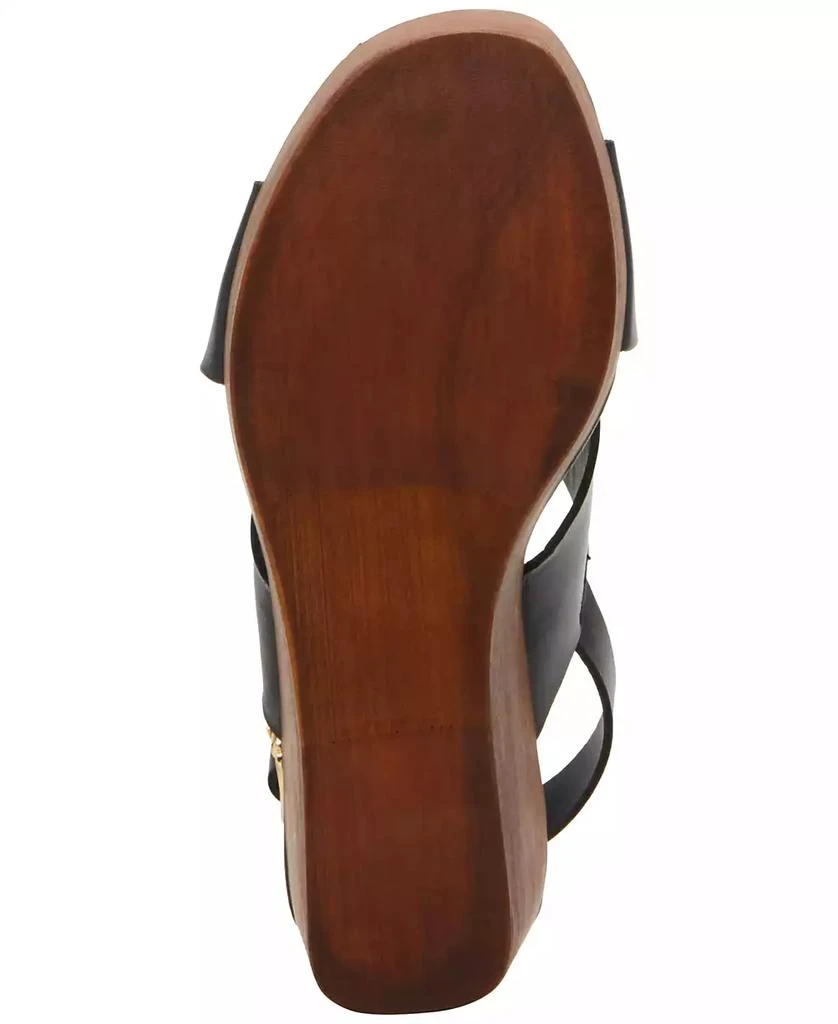 Steve Madden Women's Galaxy Wooden Platform Wedge Sandals 5