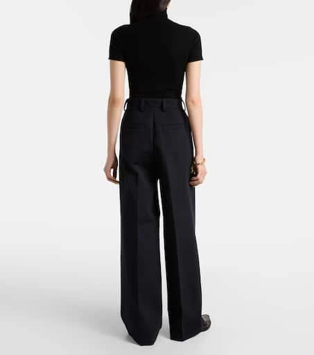 Max Mara Molo pleated wool and cotton-blend pants 3