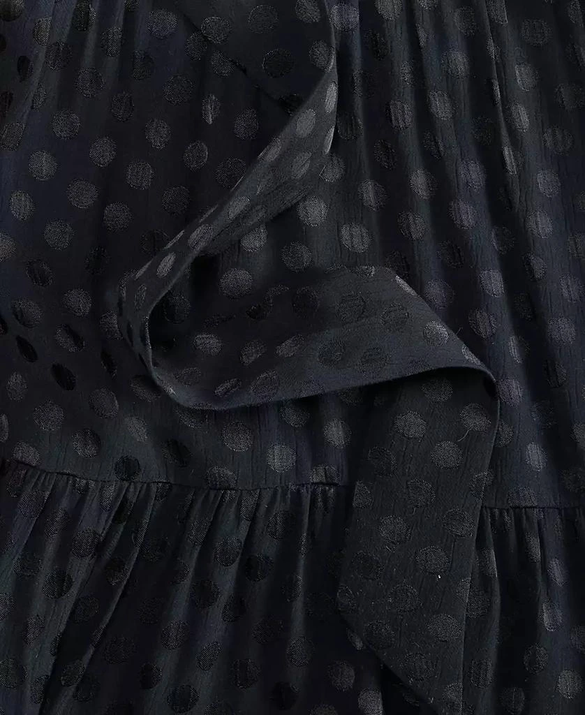On 34th Women's Tonal Jacquard Cap-Sleeve Midi Shirtdress, Created for Macy's 5