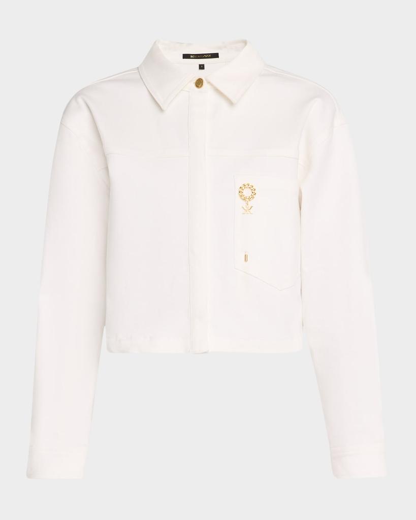 Kobi Halperin Teagan Cropped Brooch-Embellished Jacket