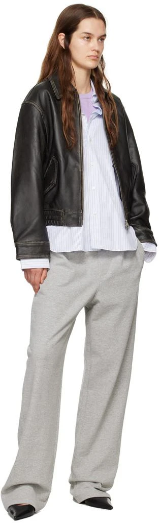 Carter Young Gray Pleated Sweatpants 4