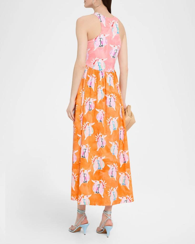 Rachel Antonoff Reese Sleeveless Two-Tone Maxi Dress 3