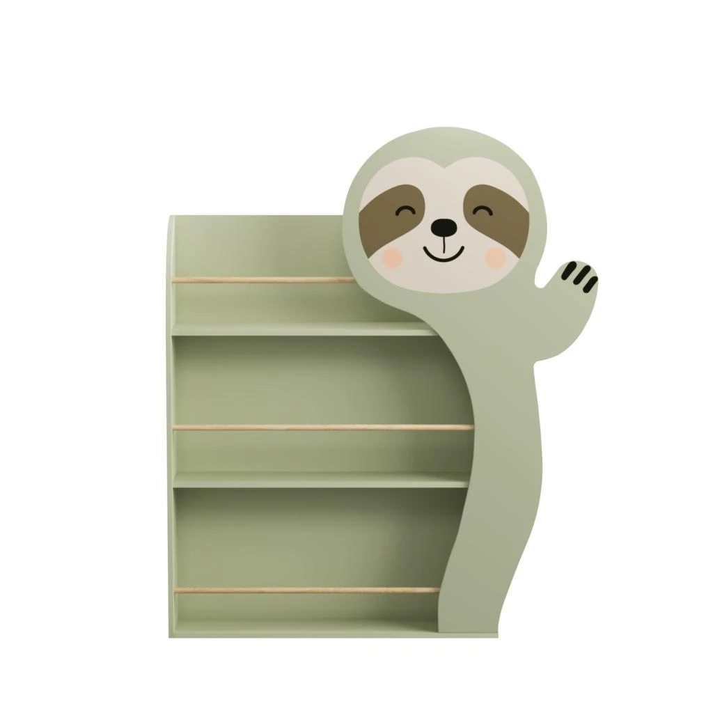 Streamdale Furniture Streamdale Sloth Bookshelf for Kids: 3-Tier Toddler Book Display Rack 3