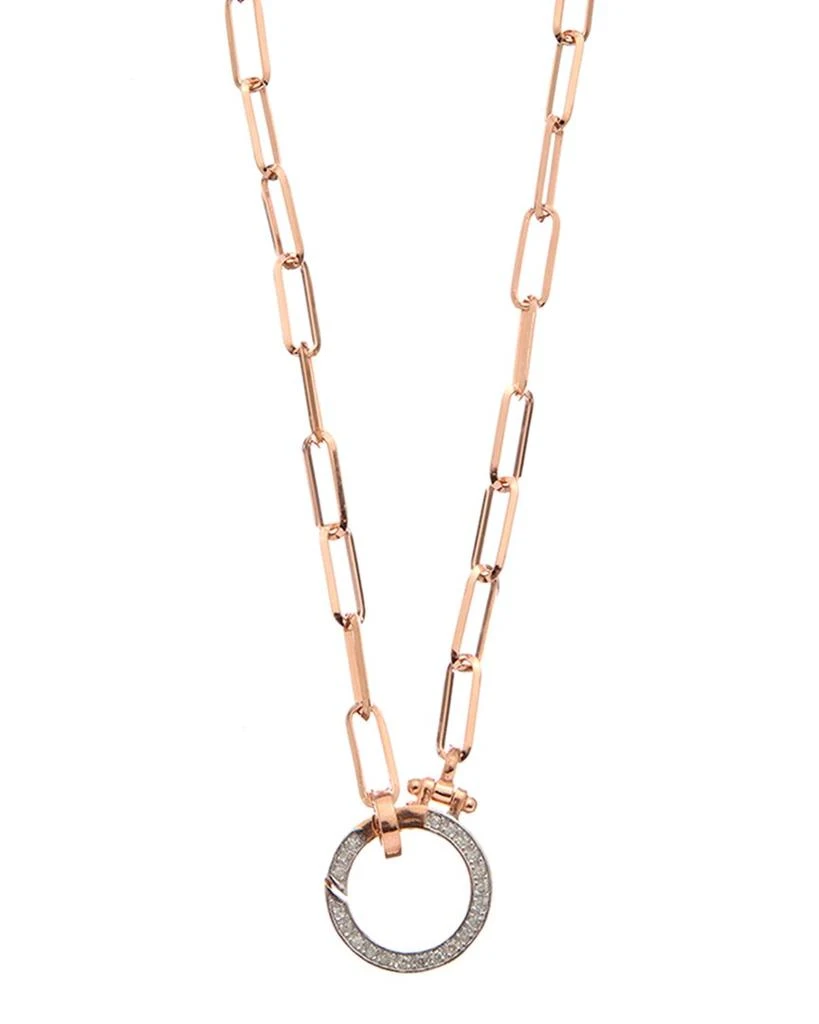 Meshmerise 18K Over Silver 0.20 ct. tw. Diamond Necklace