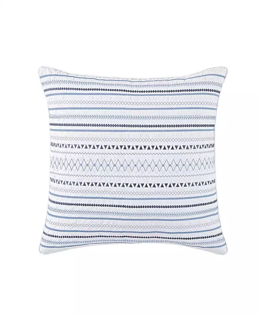 J Queen New York Bayside Embroidered Decorative Pillow