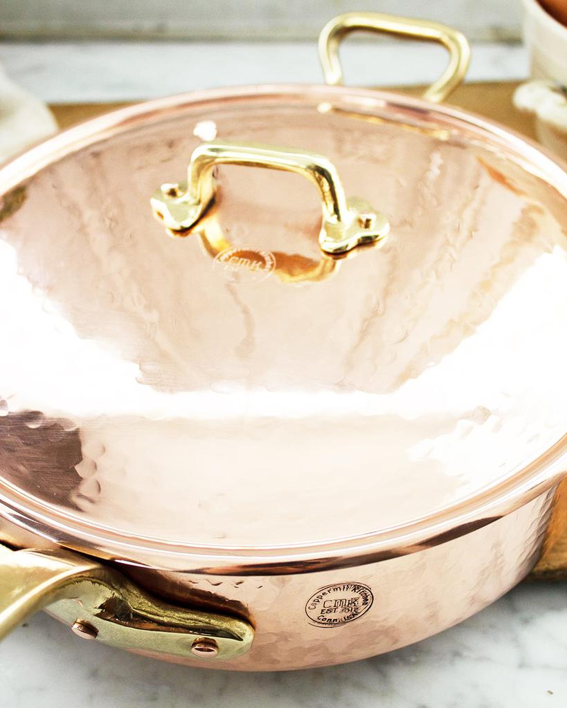 Coppermill Kitchen Vintage Inspired Large Saute Pan with Lid