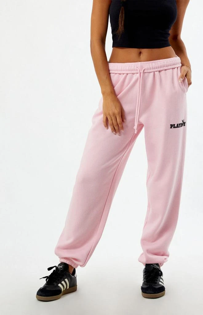 Playboy By PacSun Pink Classic Boyfriend Sweatpants 2