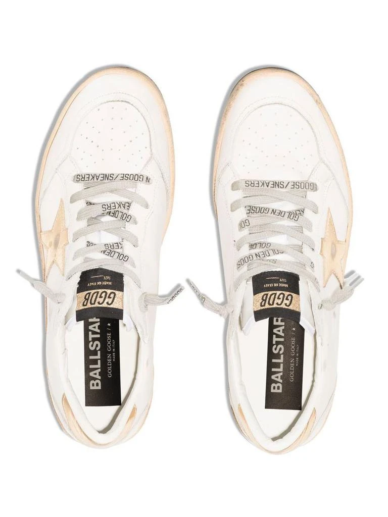 Golden Goose Golden Goose Ball Star Sneakers With Gold Star And Heel Tab Shoes 4
