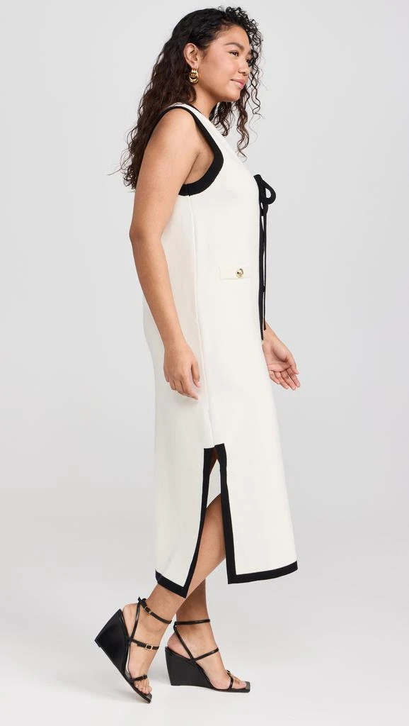 English Factory Knit Midi Dress With Ribbon Tie 9