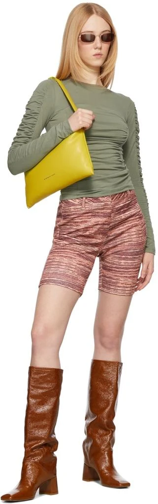 TheOpen Product Pink Printed Fitted Shorts 4