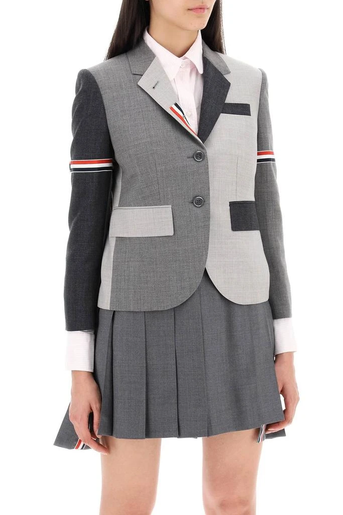 Thom Browne Thom Browne Fun-Mix Panelled Blazer 2