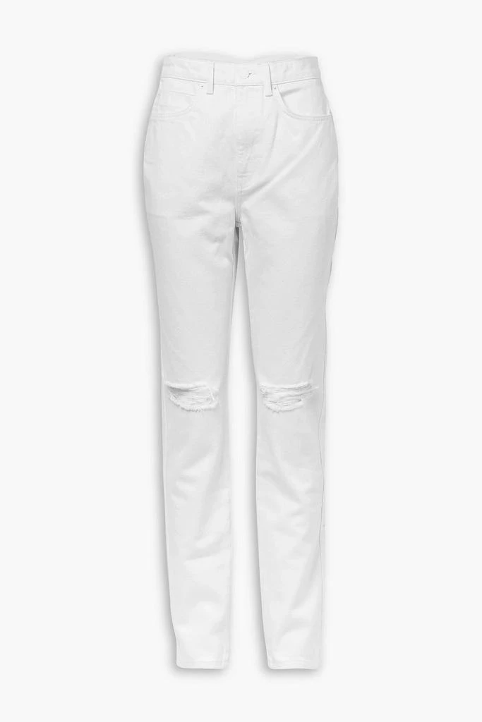 Alexander Wang Distressed high-rise straight-leg jeans 1