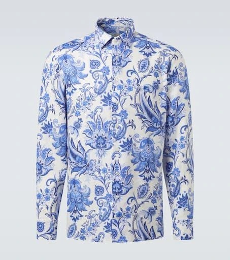 ETRO Roma paisley linen shirt 1