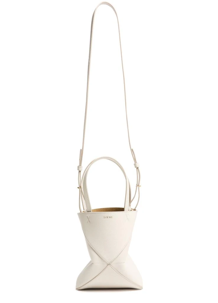 Loewe Mini Puzzle Fold tote in soft grained calfskin 8