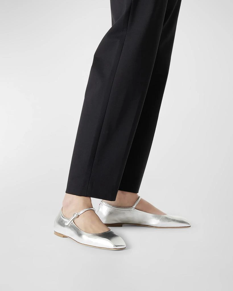 AEYDE Uma Metallic Mary Jane Ballerina Flats 2