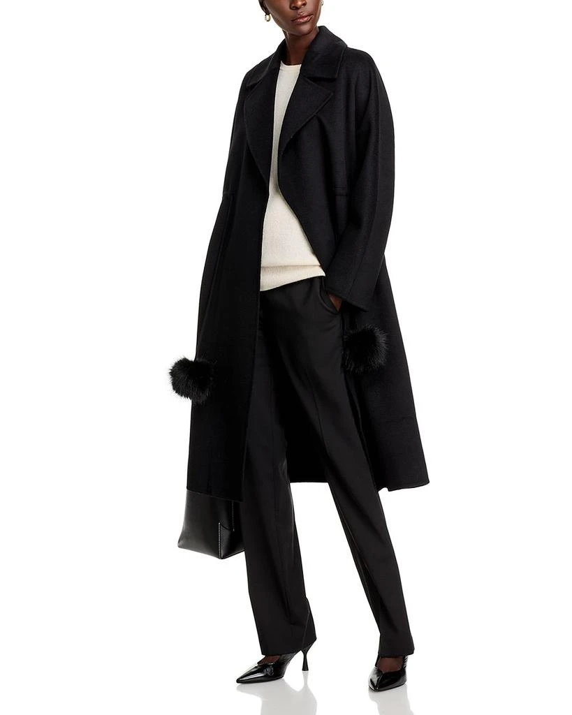Adrienne Landau The Wool Blend Pom Pom Coat 2