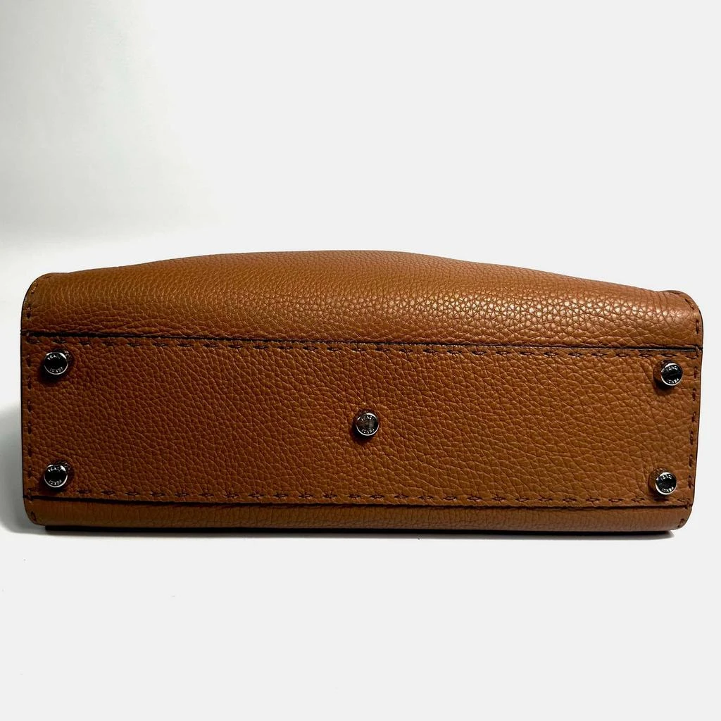 Fendi Fendi Brown Leather Medium Peekaboo Bag 3
