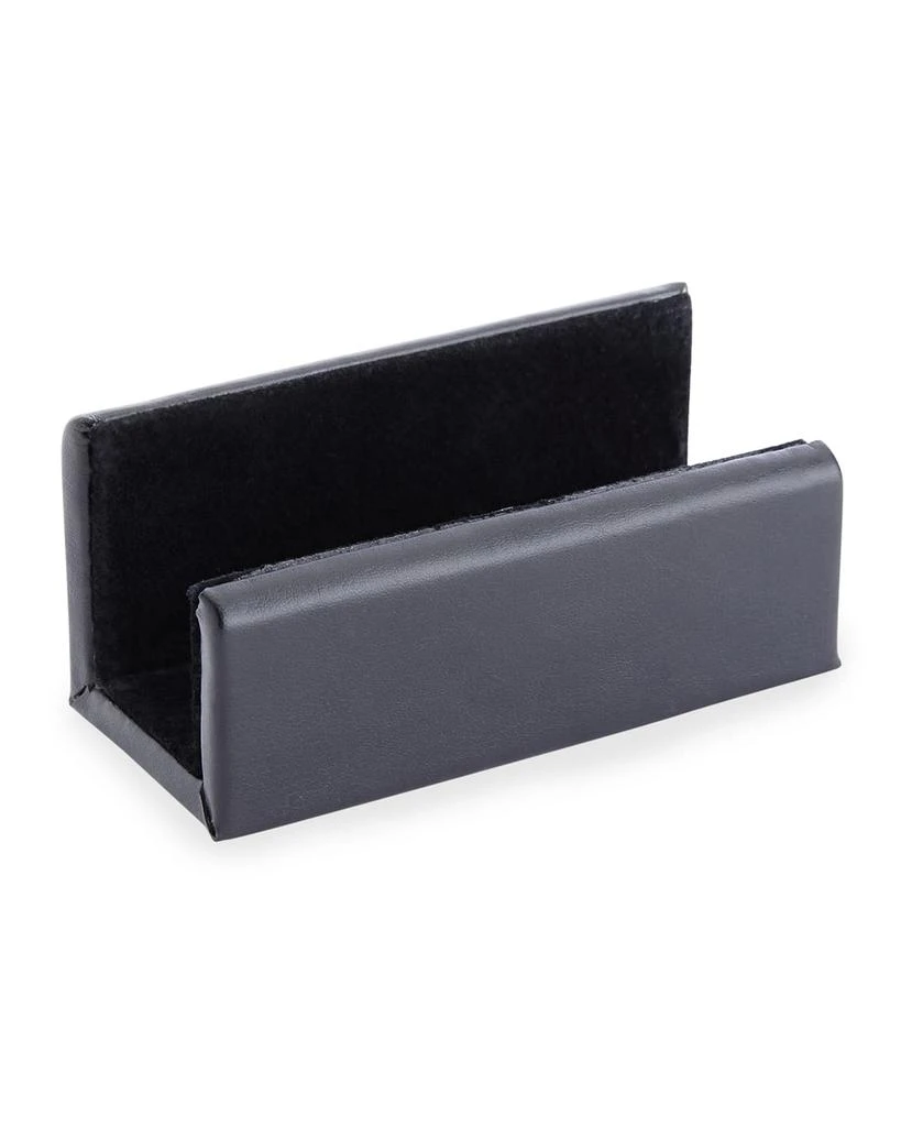 ROYCE New York Personalized Leather Business Card Display Holder 3