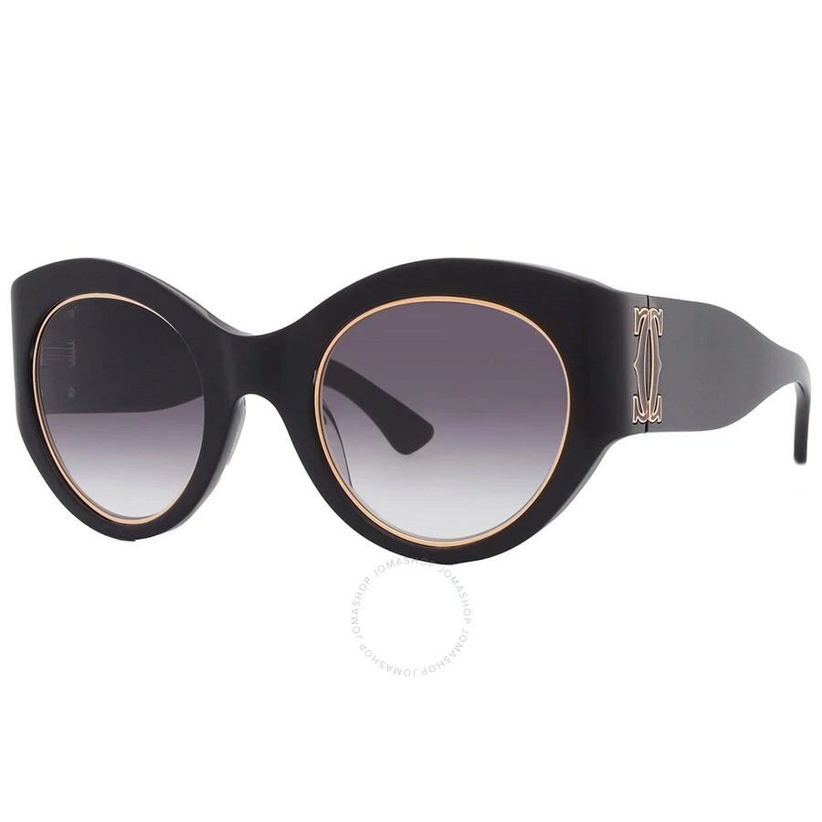 Cartier Cartier C Decor Grey Gradient Oval Ladies Sunglasses CT0305S 001 51 3