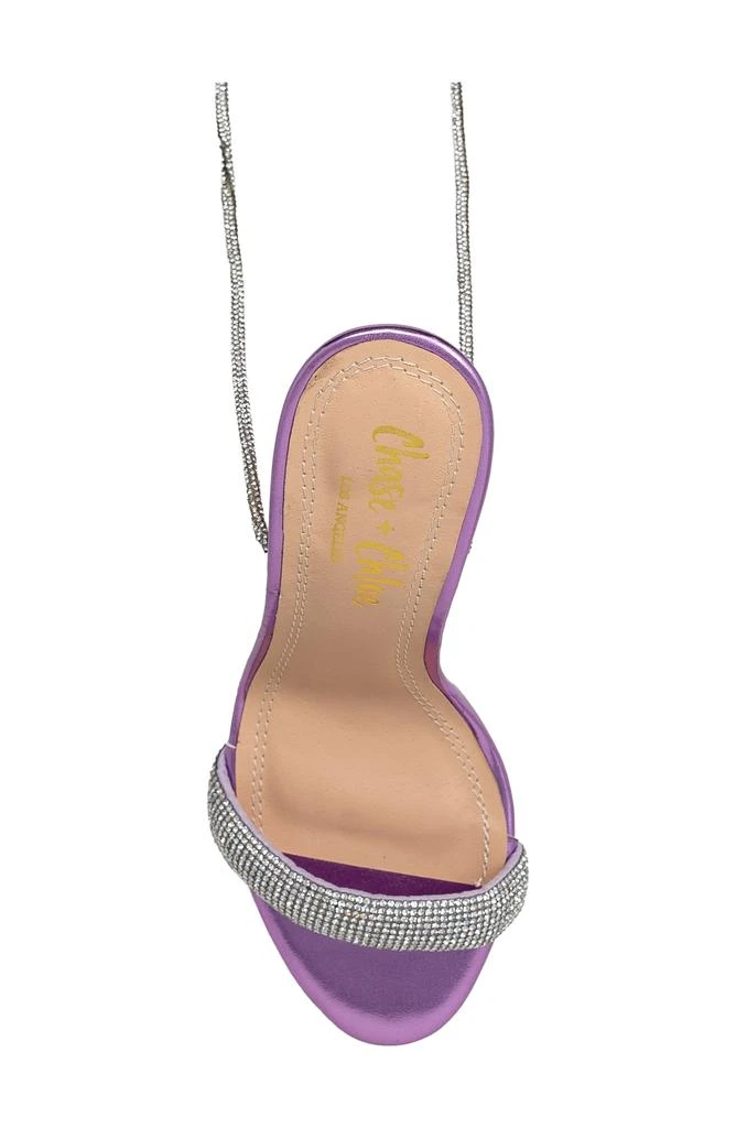 CHASE AND CHLOE Alessia Rhinestone Platform Sandal 5