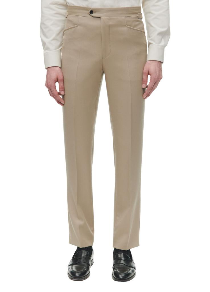 Fursac Virgin wool twill fitted trousers