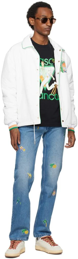 Casablanca SSENSE Exclusive Black 'Le Jeu' T-Shirt 4