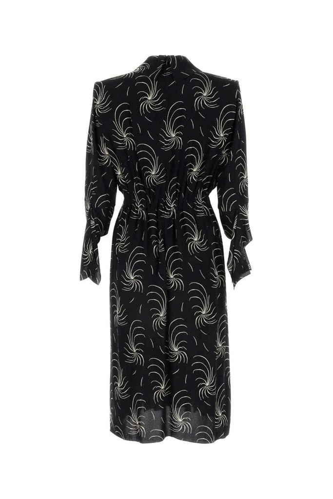 Prada Prada Graphic-Printed Crepe Shirt Dress 2