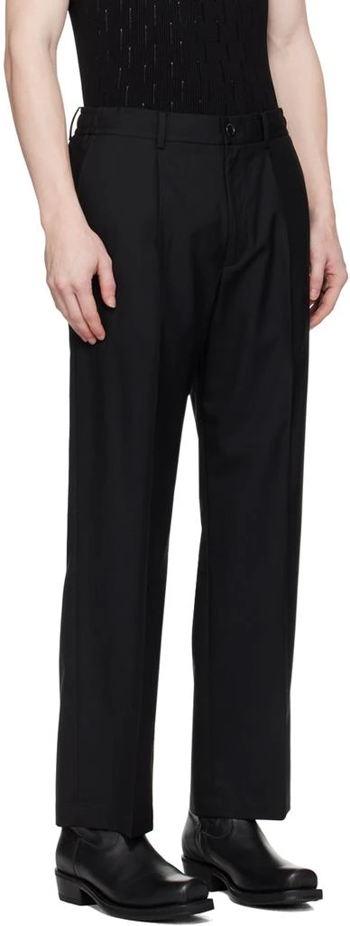 n.hoolywood Black Wide Tapered Trousers 2