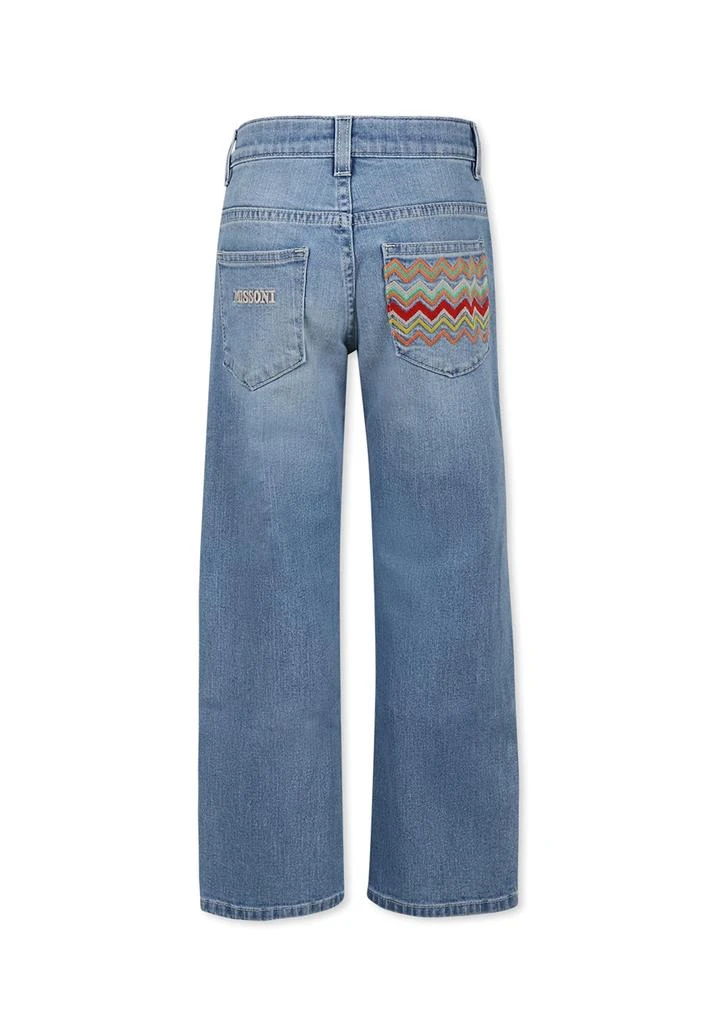 Missoni Denim Jeans For Boy With Chevron Motif 2