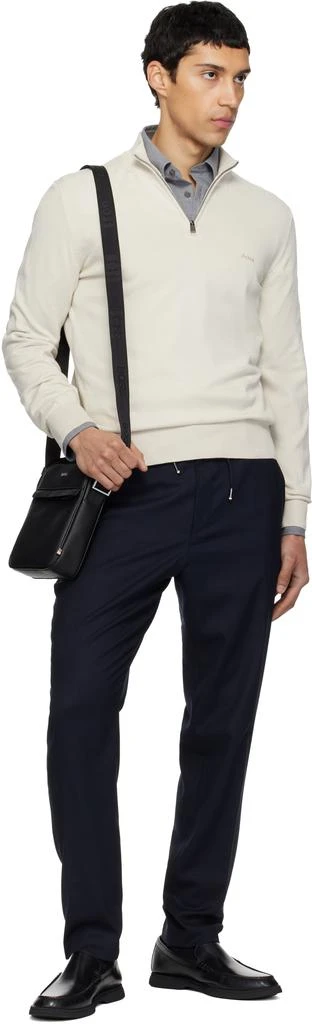 Hugo Boss Navy Tapered Trousers 4