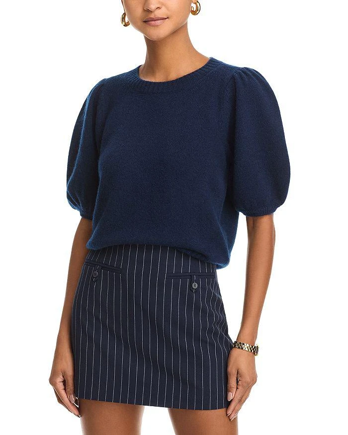 Paige Lucerne Cashmere Puff Sleeve Top 1
